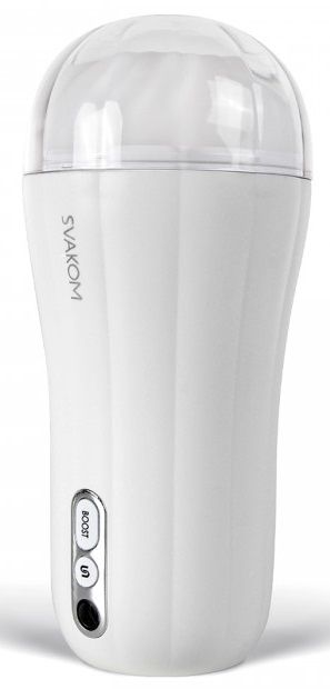 Белый вибромастурбатор Robin - 19,8 см.