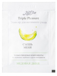 Эликсир для интимного ухода Triple Pleasure  Медовая дыня  - 3 мл.
