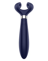 Синий вибромассажер для пар Satisfyer Endless Fun