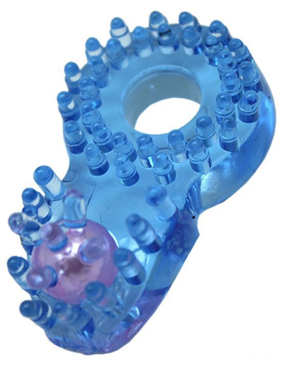 Кольцо с клиторальным язычком и шипиками