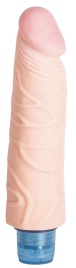 Телесный вибромассажёр Vibro Realistic Cock Dildo - 17,4 см.