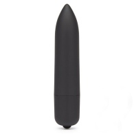 Черная вибропуля X-Basic Long Bullet 10 speeds - 9 см.