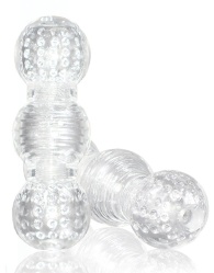 Прозрачный фигурный мастурбатор Master Stroker