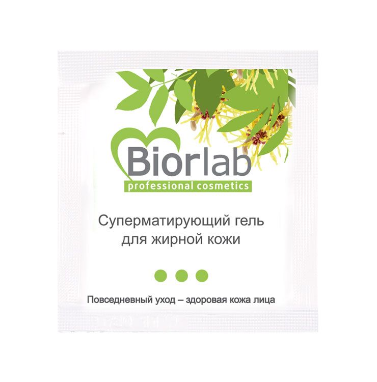 Суперматирующий гель BiorLab для жирной кожи - 3 гр.