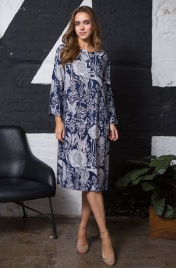 Длинная туника Ariana с крупным цветочным принтом