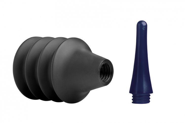 Анальный душ с грушей-гармошкой Enema Delivery System - 24 см.