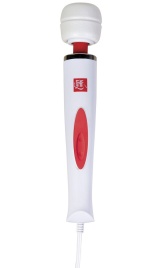 Белый проводной жезловый вибратор Magic Massager Deluxe