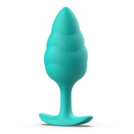 Акамариновая анальная пробка Bswish Bfilled Basic Plus Wave - 10,8 см.