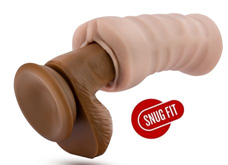 Телесный мастурбатор-вагина с вибропулей Ashley