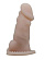 Телесная закрытая насадка на пенис - 13,3 см.