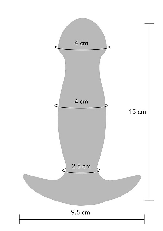 Синяя анальная вибропробка Buttocks The Wild Magn Pulse Vibrating Plug - 15 см.