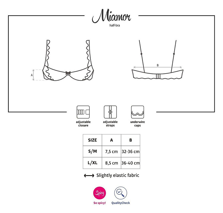 Открытый бюстгальтер Miamor