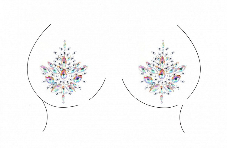 Сверкающие пэстисы Dazzling Nipple Bling Sticker