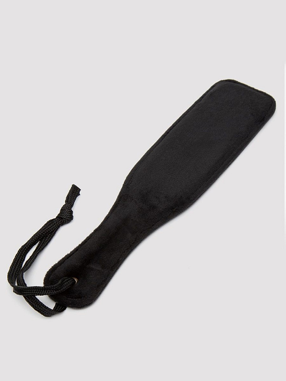 Черная шлепалка Bound to You Faux Leather Small Spanking Paddle - 25,4 см.