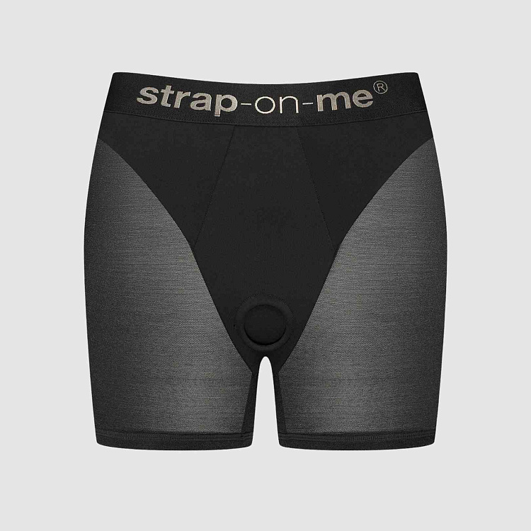 Трусики-шорты для фиксации насадок Strap-on-me Harness Lingerie Halo - size XS