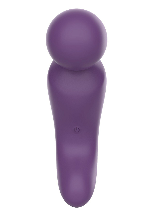 Фиолетовый изогнутый wand-вибратор