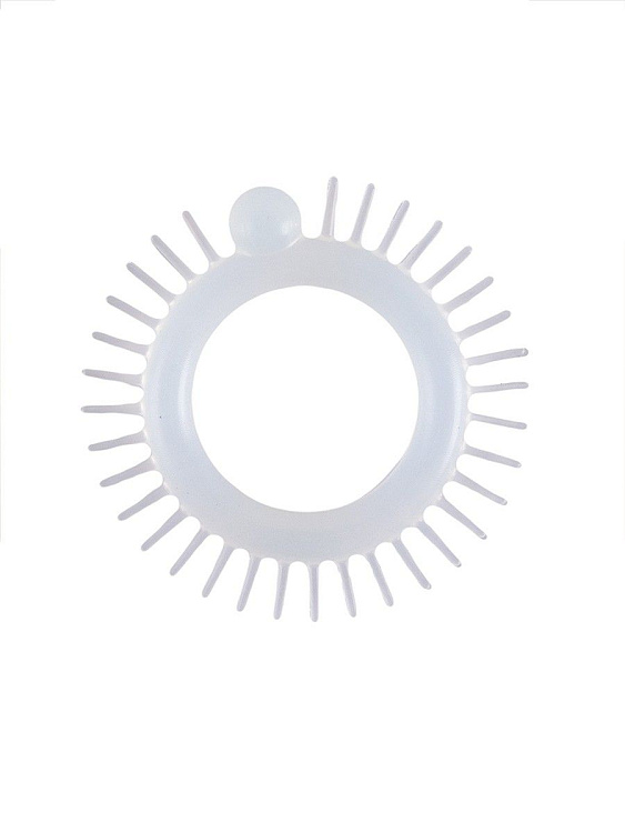 Эластичное эрекционное кольцо с шипиками и шариком