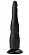Чёрный анальный фаллоимитатор на подошве-присоске - 18,5 см.