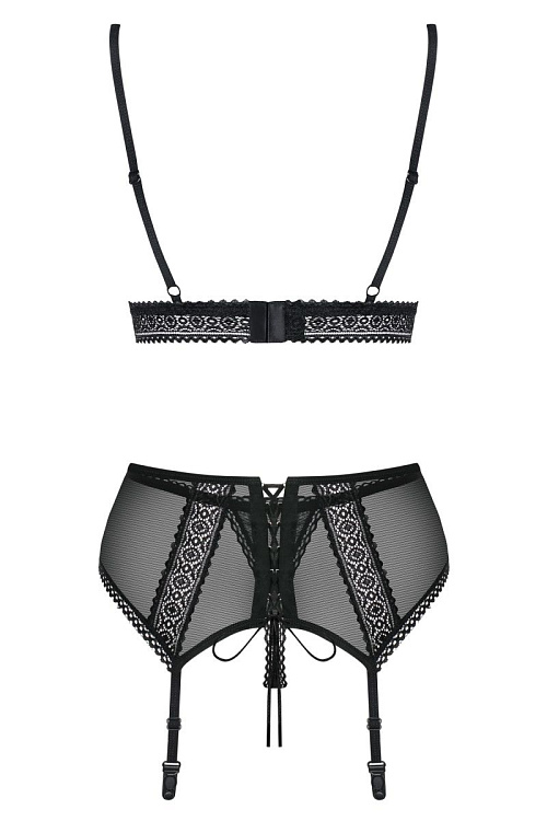 Пикантный комплект белья с поясом для чулок