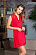 Короткая сорочка прилегающего силуэта Lady in red
