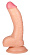 Телесный фаллоимитатор с присоской - 18 см.