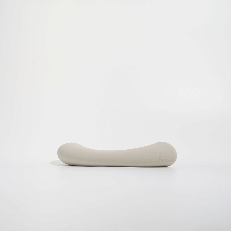 Серый вибростимулятор точки G Mirage - 17,8 см.