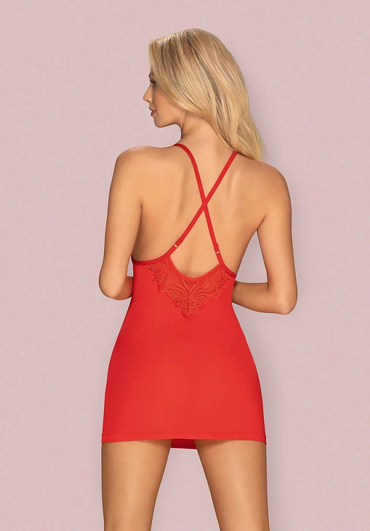 Облегающая сорочка с кружевным лифом