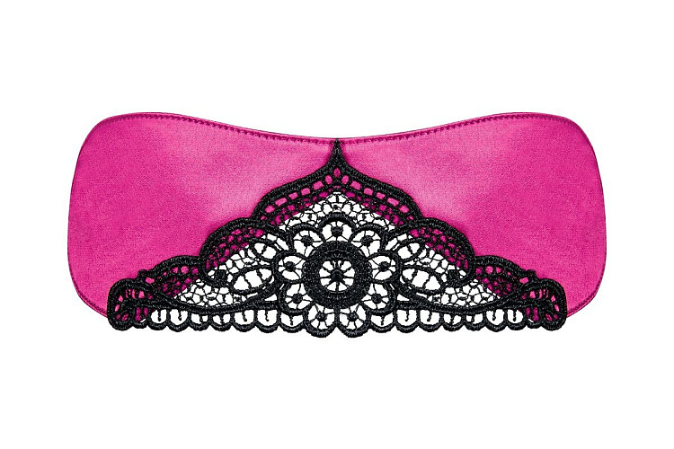 Маска Satinia с кружевной вставкой по центру