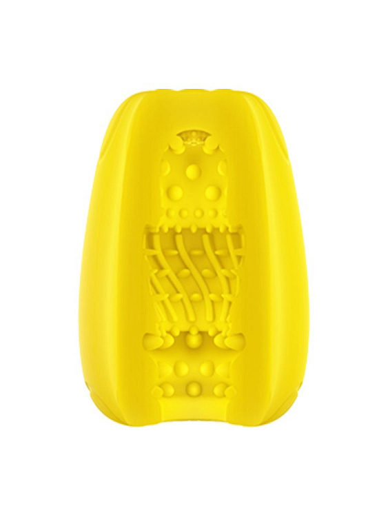 Желтый мастурбатор-яйцо Bisedze