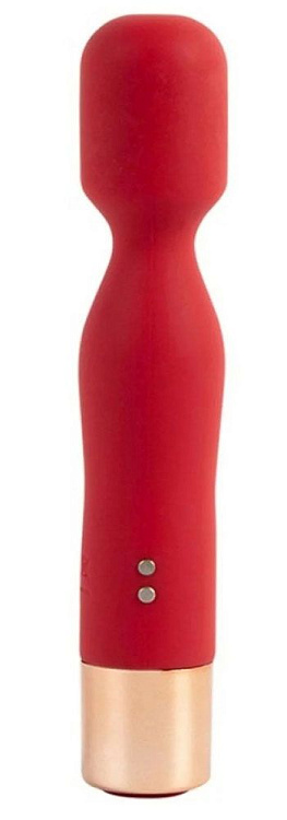 Красный вибратор с 7 режимами вибрации - 14,4 см.