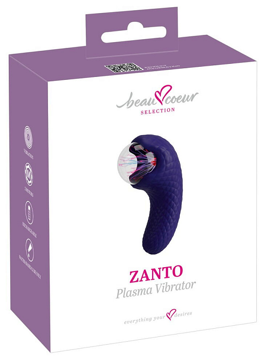 Синий плазменный вибратор ZANTO Plasma Vibrator