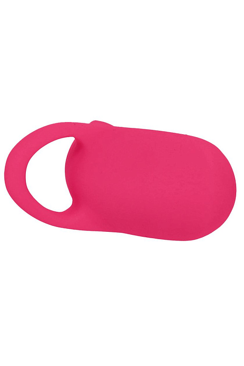 Розовый сенсорный вибромассажёр на палец Fuzu Sensa