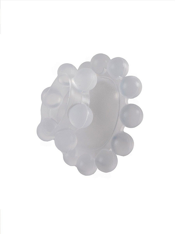 Эластичное эрекционное кольцо с двумя рядами шариков