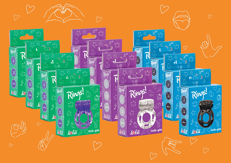 Бокс из 12 эрекционных колец Axle-pin