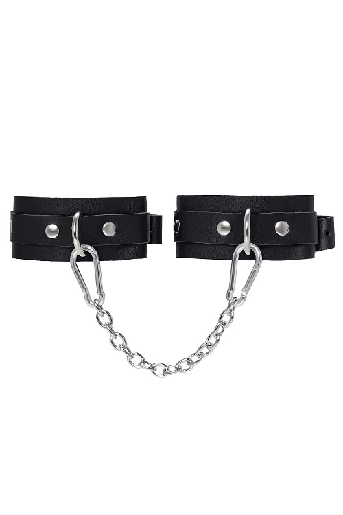 Черные мини-оковы со скруглёнными углами