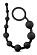 Черная анальная цепочка 10 Anal Beads - 31,8 см.