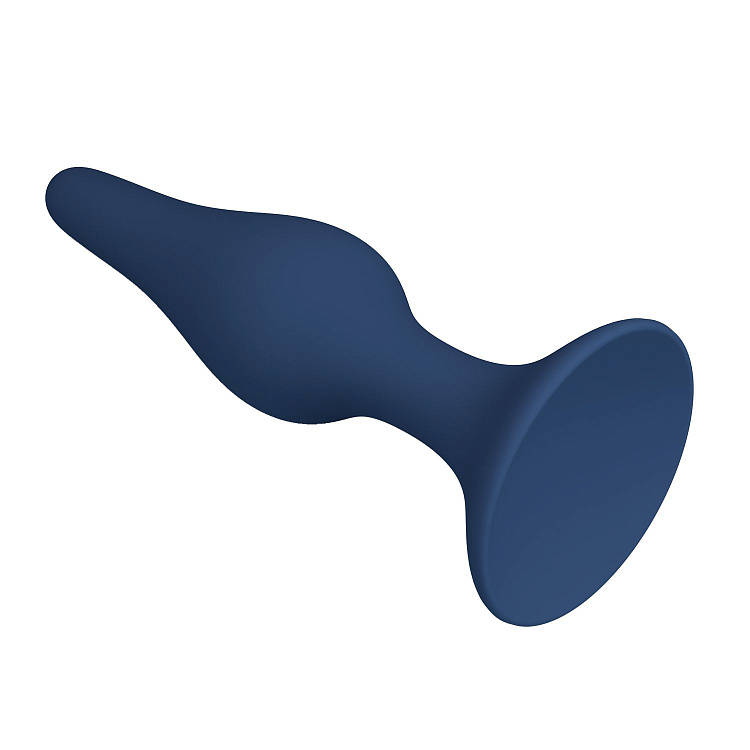 Синяя анальная пробка Slim Anal Plug S - 10,3 см.