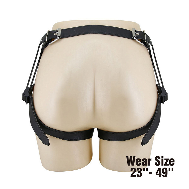 Синие трусики харнесс с платформой Caludio II