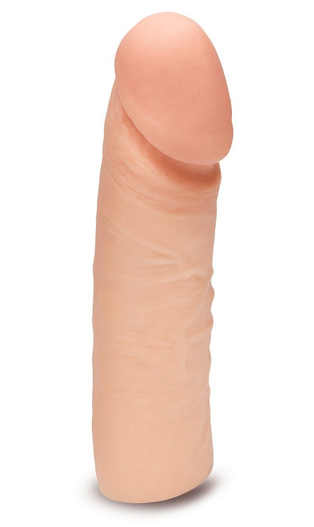 Эластичная насадка-фаллос - 18 см.