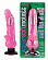 Розовый водонепроницаемый вибратор с присоской - 19,5 см.