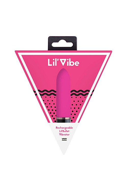 Розовый силиконовый мини-вибратор Lil Bullet - 10 см.
