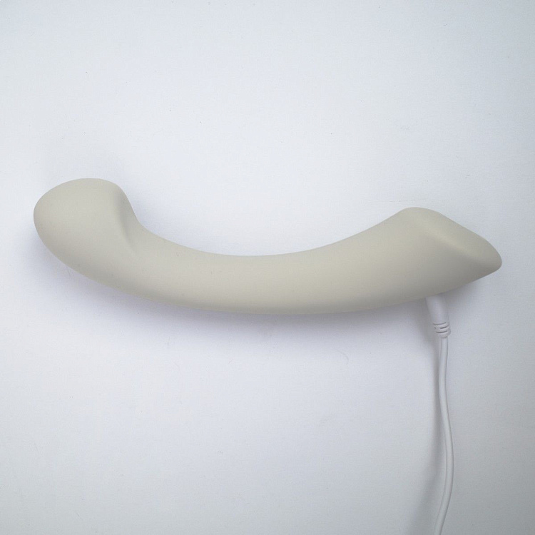 Серый вибростимулятор точки G Mirage - 17,8 см.