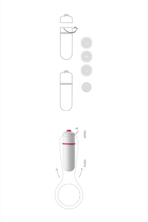 Розовое эрекционное виброкольцо S-HANDE Duets