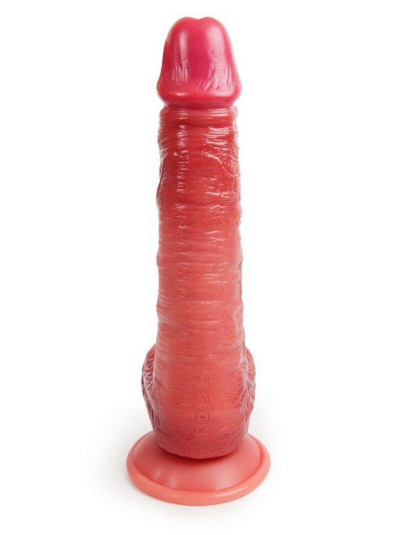 Телесный вибратор-реалистик с имитацией семяизвержения - 26 см.