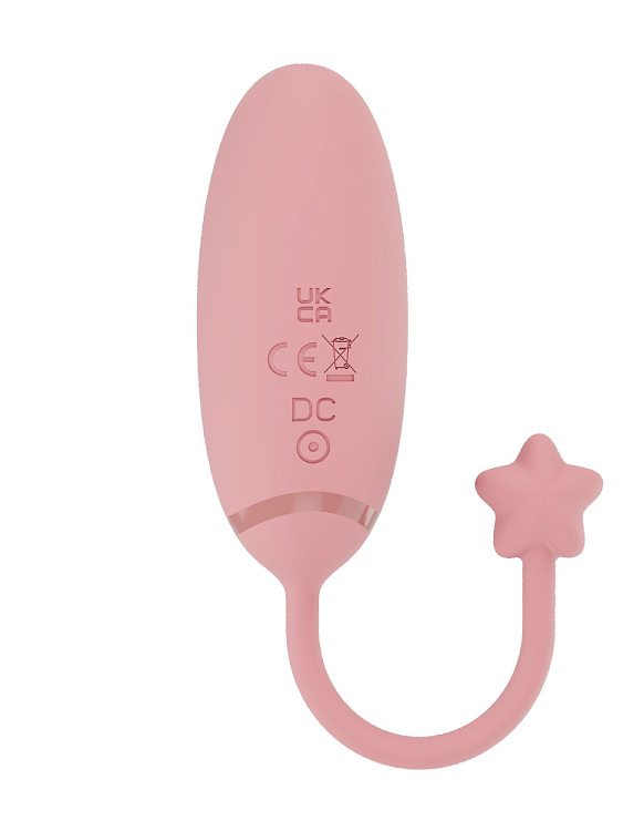 Нежно-розовое виброяйцо с управлением через приложение Diana