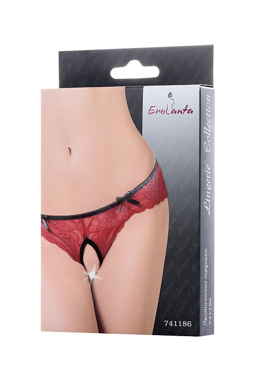 Кружевные эротические трусики с фигурными вырезами