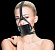 Чёрный кожаный кляп Leather Mouth Gag
