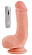 Телесный вибратор-реалистик на присоске - 15 см.