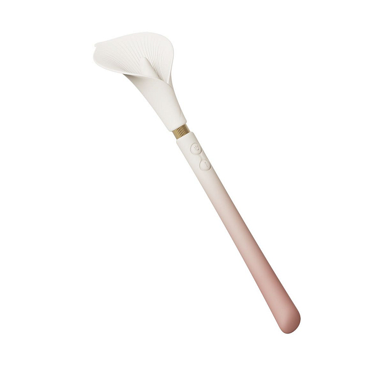 Розовый двусторонний вибромассажёр Calla
