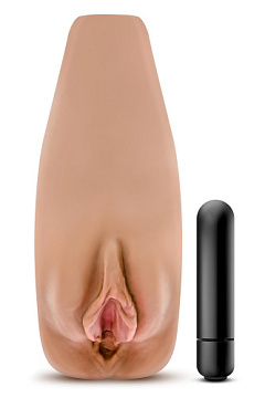 Маструбатор-вагина с вибрацией Soft   Wet Renata Realistic Tan Masturbator